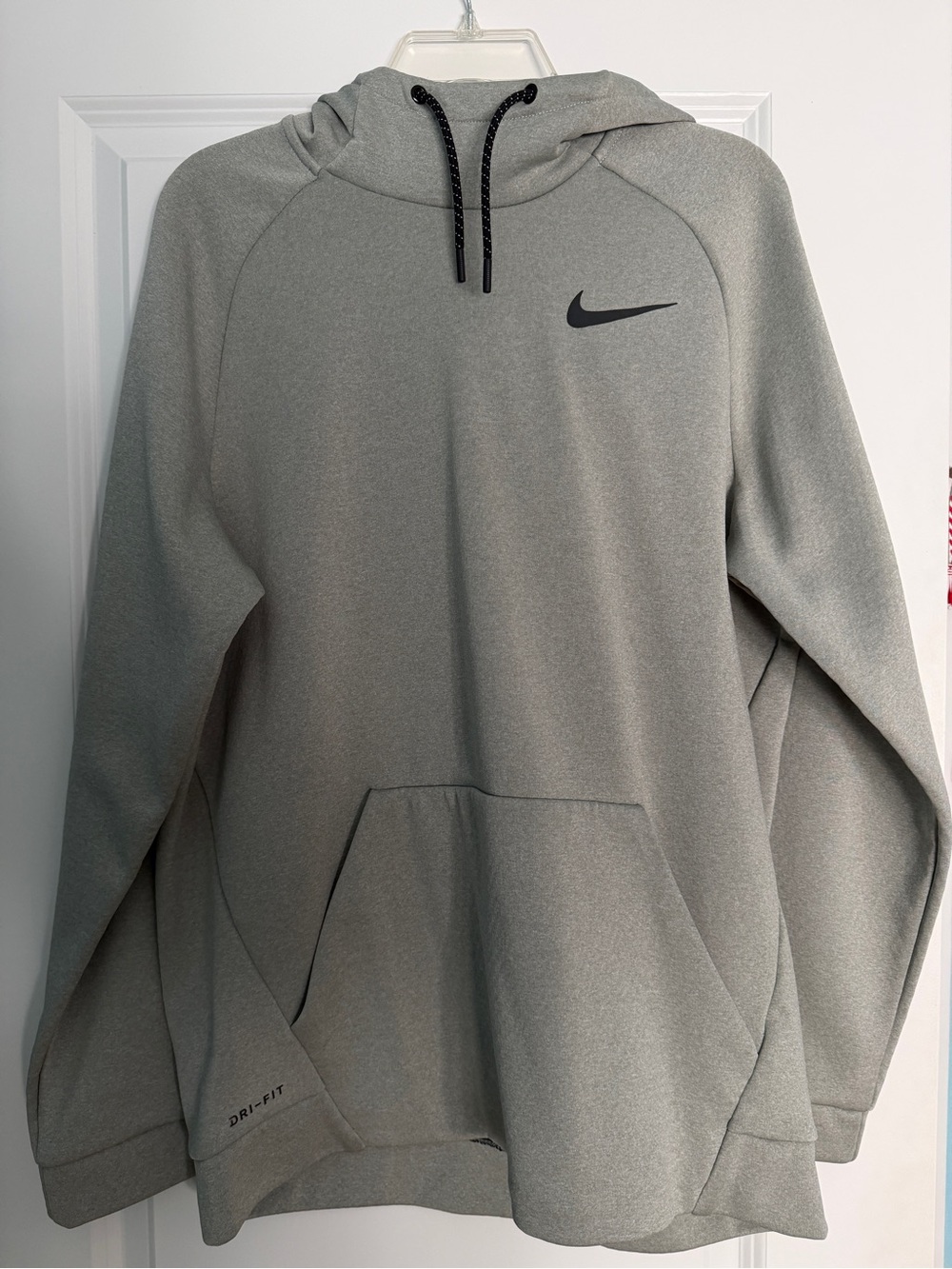 Nike Gray and Black Dri-FIT Hoodie